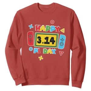Funny Pi Day Sweatshirt Video Game Gamer Math Kids Boys Men TS09 Red Print Your Wear