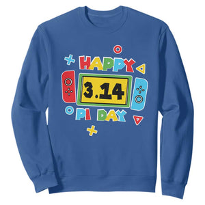 Funny Pi Day Sweatshirt Video Game Gamer Math Kids Boys Men TS09 Royal Blue Print Your Wear