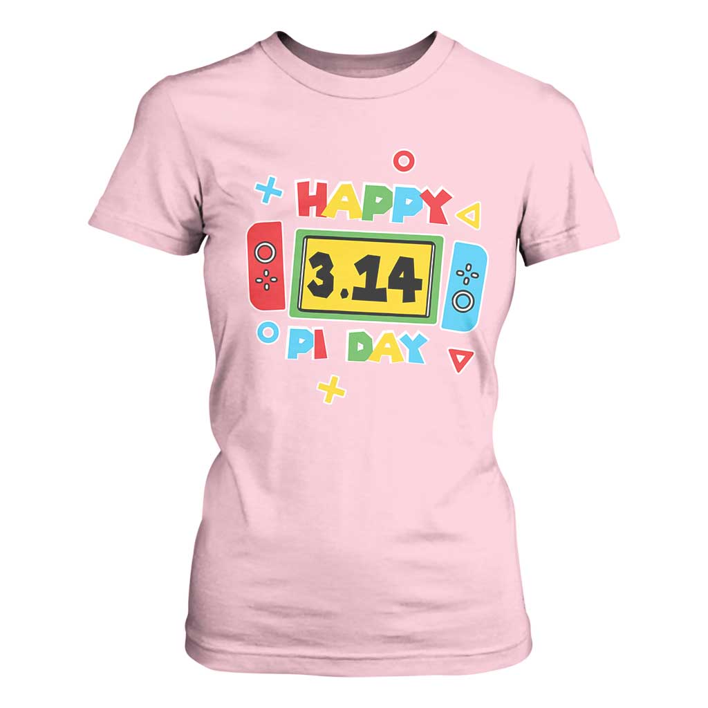 Funny Pi Day T Shirt For Women Video Game Gamer Math Kids Boys Men TS09 Light Pink Print Your Wear
