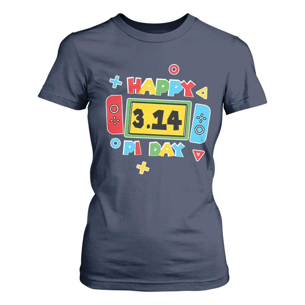 Funny Pi Day T Shirt For Women Video Game Gamer Math Kids Boys Men TS09 Navy Print Your Wear