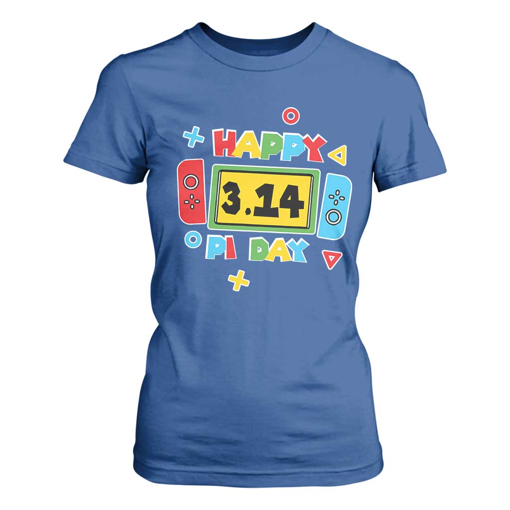 Funny Pi Day T Shirt For Women Video Game Gamer Math Kids Boys Men TS09 Royal Blue Print Your Wear