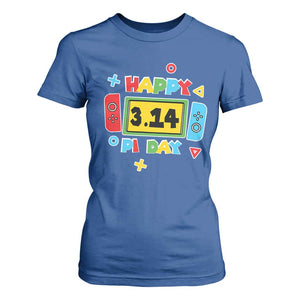 Funny Pi Day T Shirt For Women Video Game Gamer Math Kids Boys Men TS09 Royal Blue Print Your Wear