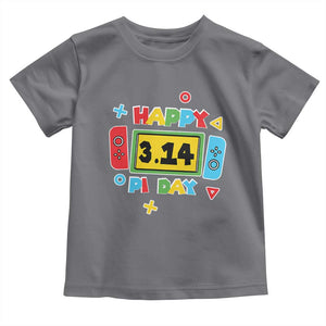 Funny Pi Day Toddler T Shirt Video Game Gamer Math Kids Boys Men TS09 Charcoal Print Your Wear