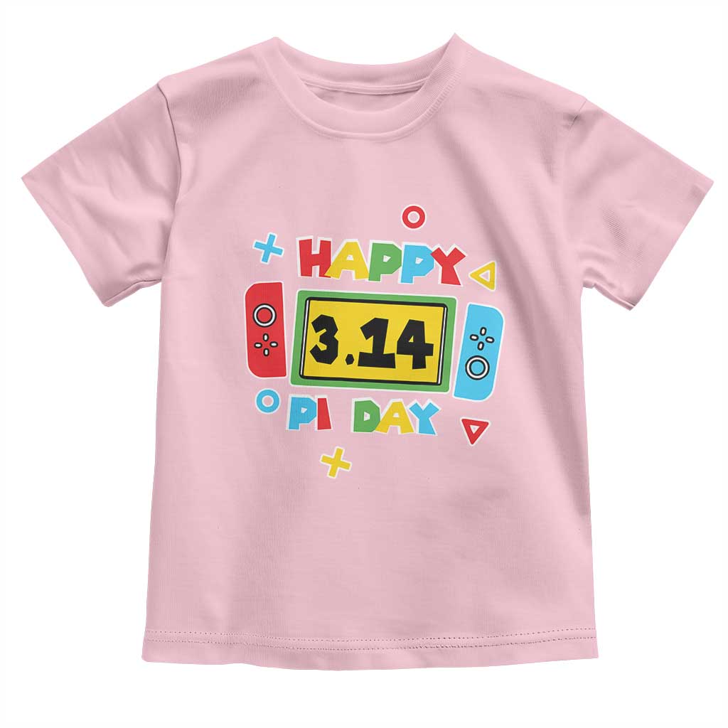 Funny Pi Day Toddler T Shirt Video Game Gamer Math Kids Boys Men TS09 Light Pink Print Your Wear
