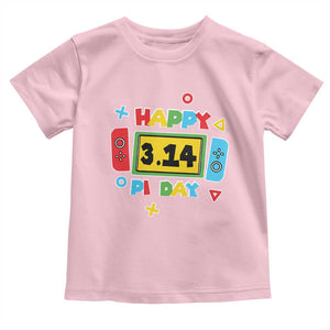 Funny Pi Day Toddler T Shirt Video Game Gamer Math Kids Boys Men TS09 Light Pink Print Your Wear