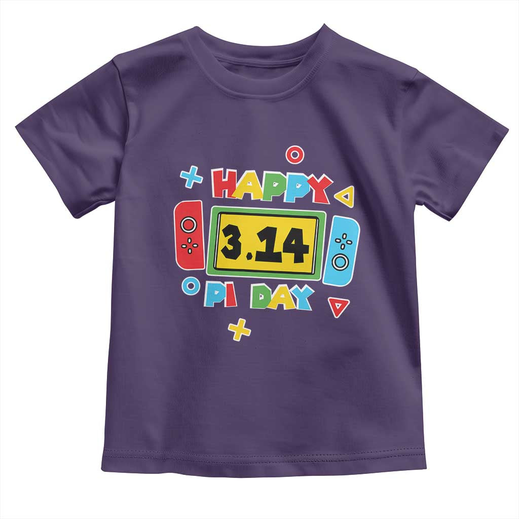 Funny Pi Day Toddler T Shirt Video Game Gamer Math Kids Boys Men TS09 Purple Print Your Wear