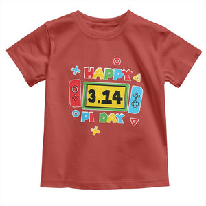 Funny Pi Day Toddler T Shirt Video Game Gamer Math Kids Boys Men TS09 Red Print Your Wear