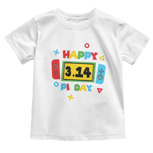 Funny Pi Day Toddler T Shirt Video Game Gamer Math Kids Boys Men TS09 White Print Your Wear