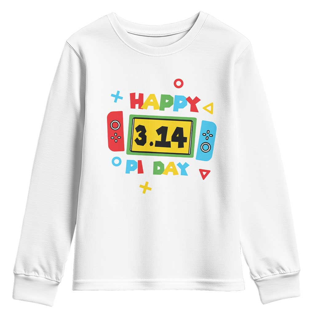 Funny Pi Day Youth Sweatshirt Video Game Gamer Math Kids Boys Men TS09 White Print Your Wear