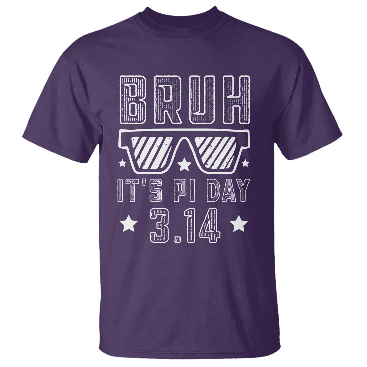Funny Pi Day T Shirt Bruh It's Pi Day Math Lover TS09 Purple Print Your Wear