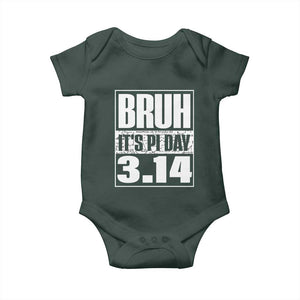 Funny Pi Day Baby Onesie Bruh It's Pi Day 3,14 Math Lover TS09 Print Your Wear
