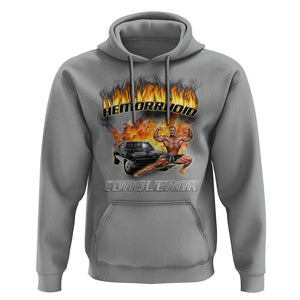 Funny Joke Meme Hemorrhoid Conqueror Hoodie TS09 Sport Gray Print Your Wear
