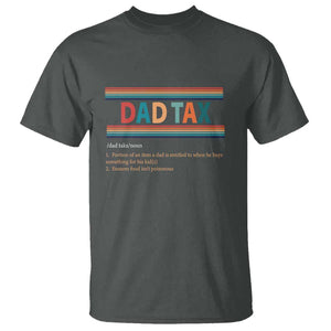 Funny Dax Tax Definition T Shirt Retro Father's Day TS09 Dark Heather Print Your Wear
