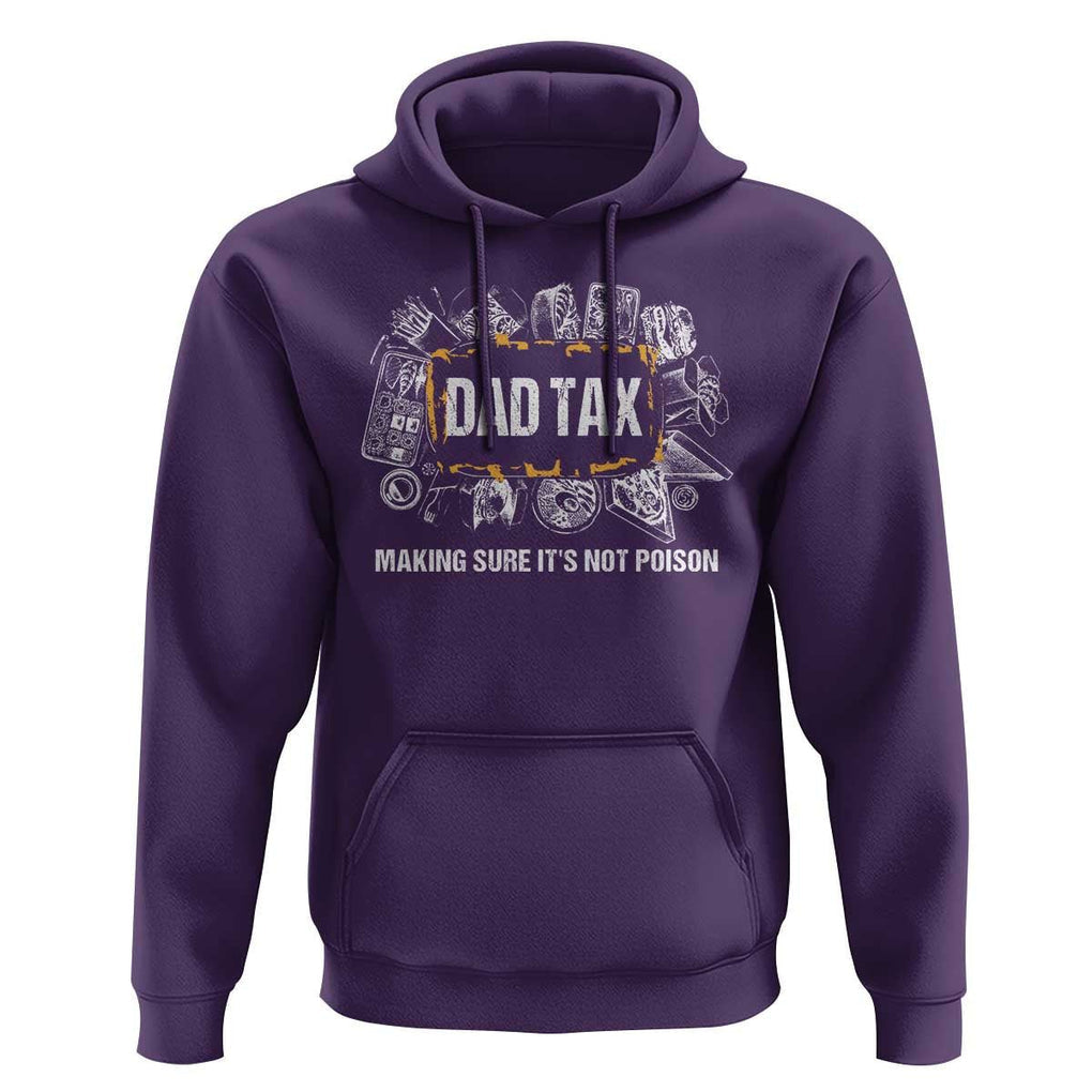 Dad Joke Hoodie Making Sure It's Not Poison Father's Day TS09 Purple Print Your Wear