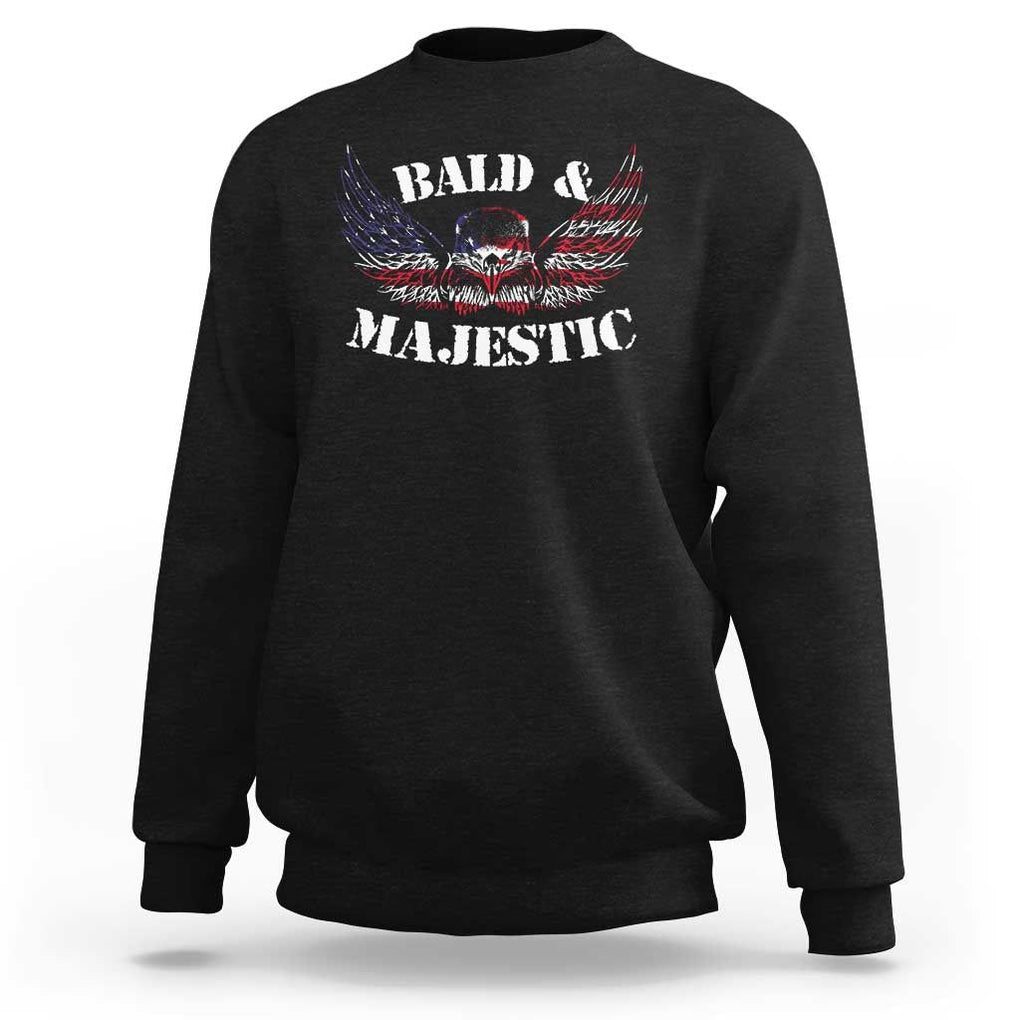 American Eagle Bald And Majestic Sweatshirt TS09 Black Print Your Wear