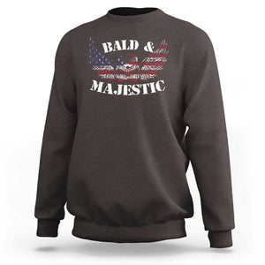 American Eagle Bald And Majestic Sweatshirt TS09 Dark Chocolate Print Your Wear