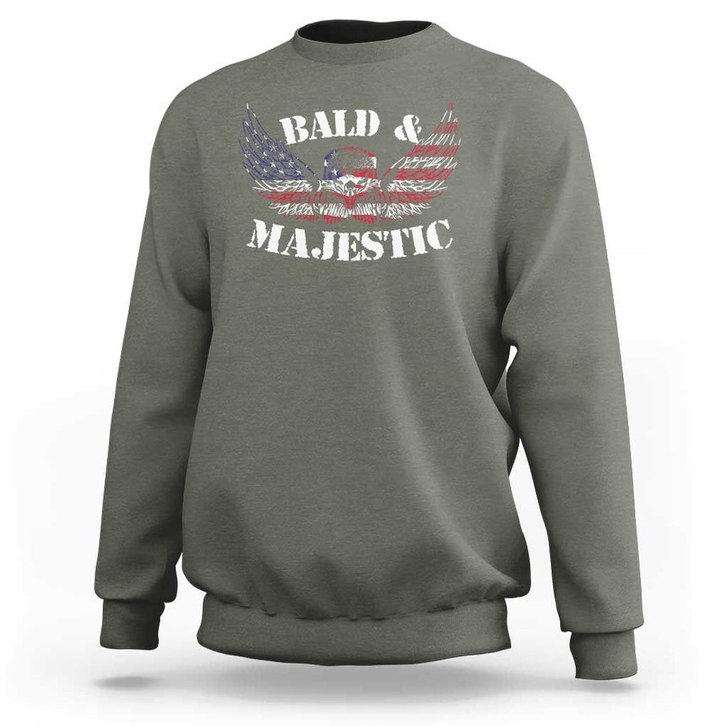 American Eagle Bald And Majestic Sweatshirt TS09 Military Green Print Your Wear