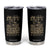 Veteran Tumbler Cup Duty Honor Courage Patriotic American Flag TS09 Black Print Your Wear