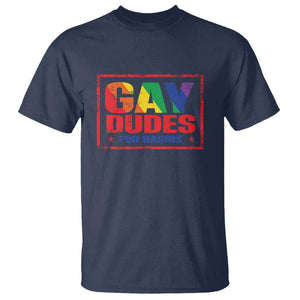 Gay Dudes For Harris T Shirt Kamala LGBT Support 2024 TS09 Navy Print Your Wear