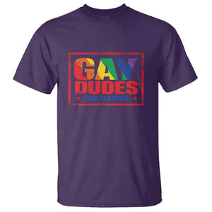 Gay Dudes For Harris T Shirt Kamala LGBT Support 2024 TS09 Purple Print Your Wear