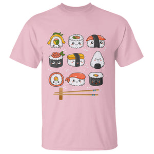 Kawaii Sushi Set Japanese Food Lover Anime Manga Rice T Shirt TS09 Printyourwear