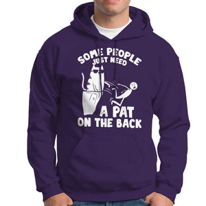 Some People Just Need A Pat On The Back Sarcastic Cat Lover Hoodie TS09 Purple Print Your Wear