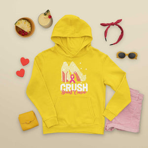 Crush Breast Cancer Awareness Hoodie Bling High Heels Pink Ribbon TS09 Daisy Print Your Wear