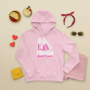 Crush Breast Cancer Awareness Hoodie Bling High Heels Pink Ribbon TS09 Light Pink Print Your Wear
