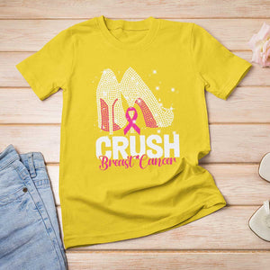 Crush Breast Cancer Awareness T Shirt For Women Bling High Heels Pink Ribbon TS09 Daisy Print Your Wear