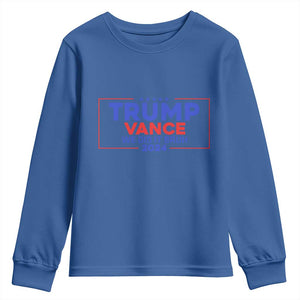 Trump Vance 2024 Youth Sweatshirt We Did It Bruh We Won TS09 Royal Blue Print Your Wear