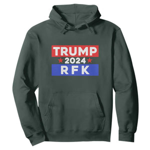 Trump RFK 2024 Hoodie Kennedy Trump Won US President 2024 TS09 Dark Forest Green Print Your Wear