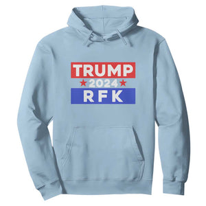 Trump RFK 2024 Hoodie Kennedy Trump Won US President 2024 TS09 Light Blue Print Your Wear