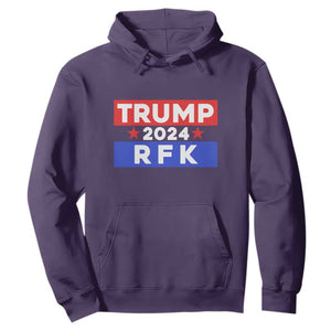 Trump RFK 2024 Hoodie Kennedy Trump Won US President 2024 TS09 Purple Print Your Wear
