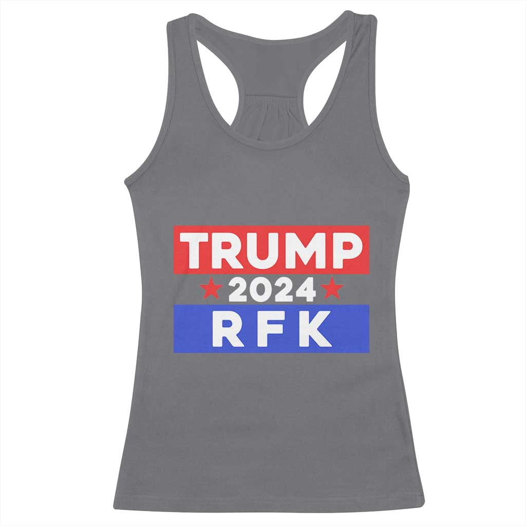 Trump RFK 2024 Racerback Tank Top Kennedy Trump Won US President 2024 TS09 Charcoal Print Your Wear