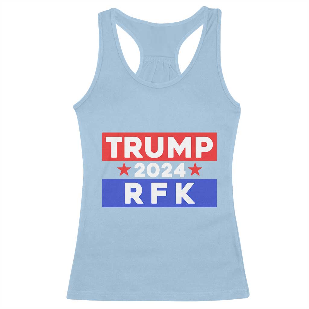 Trump RFK 2024 Racerback Tank Top Kennedy Trump Won US President 2024 TS09 Light Blue Print Your Wear