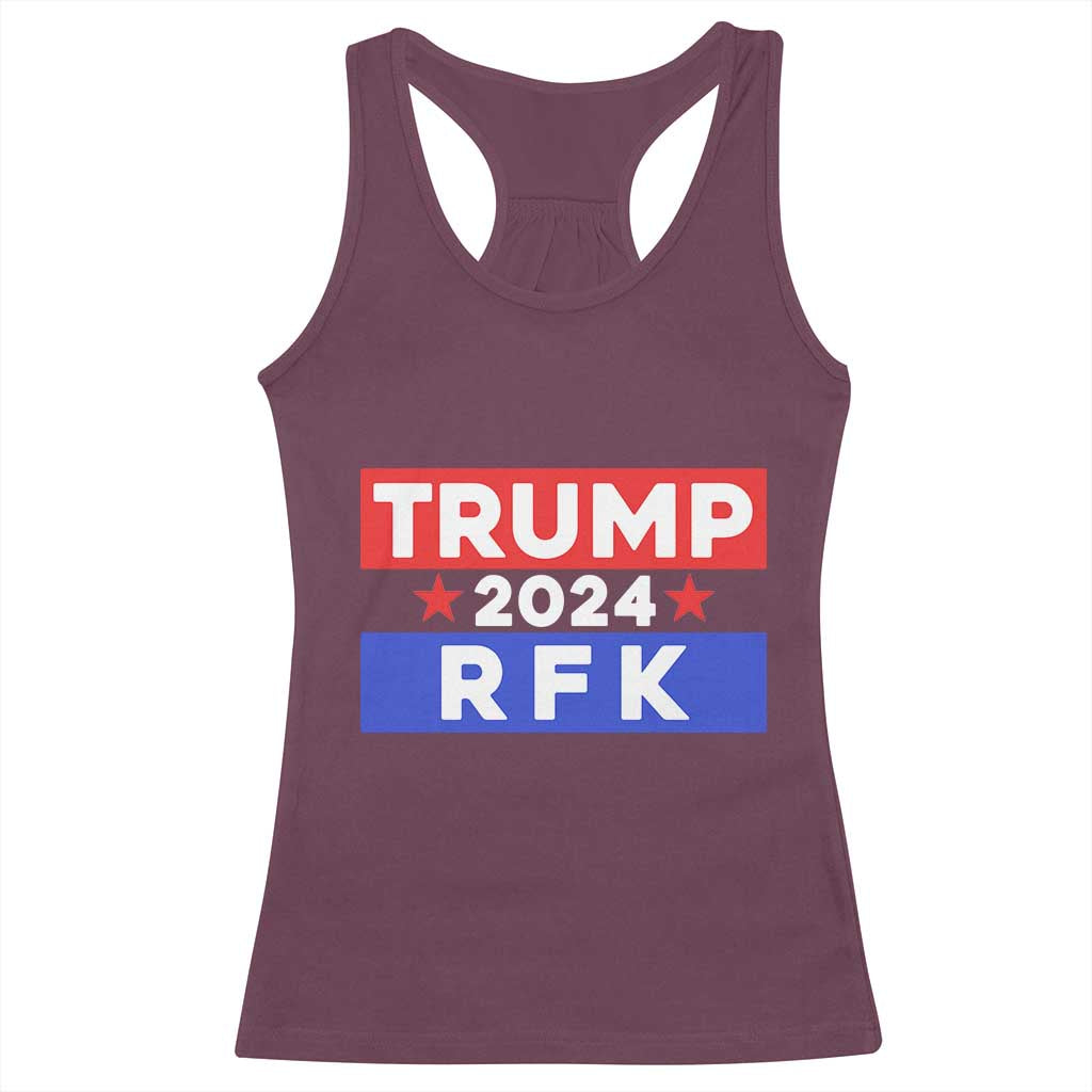 Trump RFK 2024 Racerback Tank Top Kennedy Trump Won US President 2024 TS09 Maroon Print Your Wear