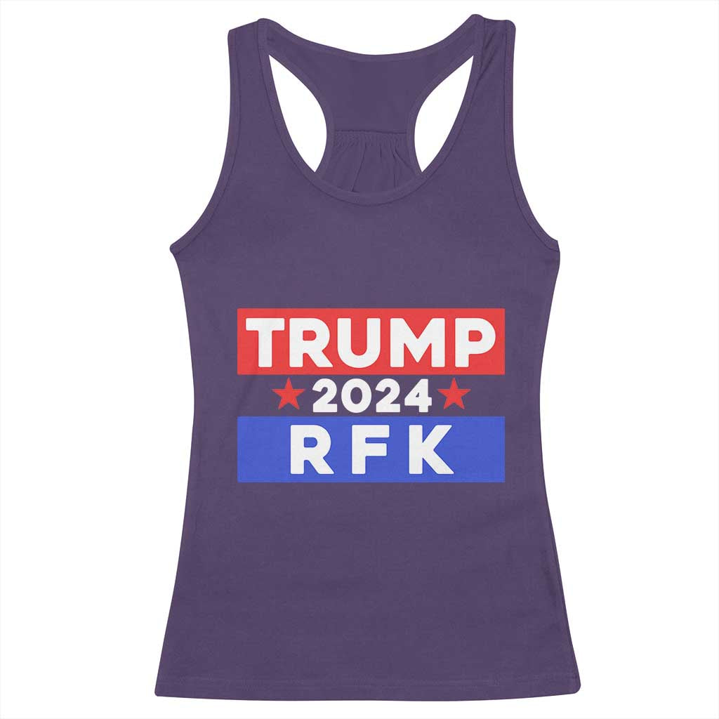 Trump RFK 2024 Racerback Tank Top Kennedy Trump Won US President 2024 TS09 Purple Print Your Wear