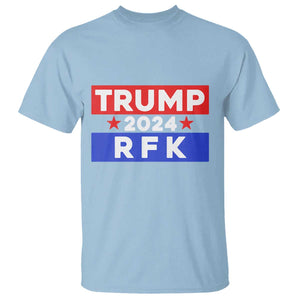 Trump RFK 2024 T Shirt Kennedy Trump Won US President 2024 TS09 Light Blue Print Your Wear