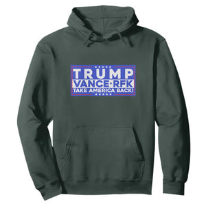 Trump Vance RFK 2024 Hoodie Trump Won Kennedy Take America Back TS09 Dark Forest Green Print Your Wear