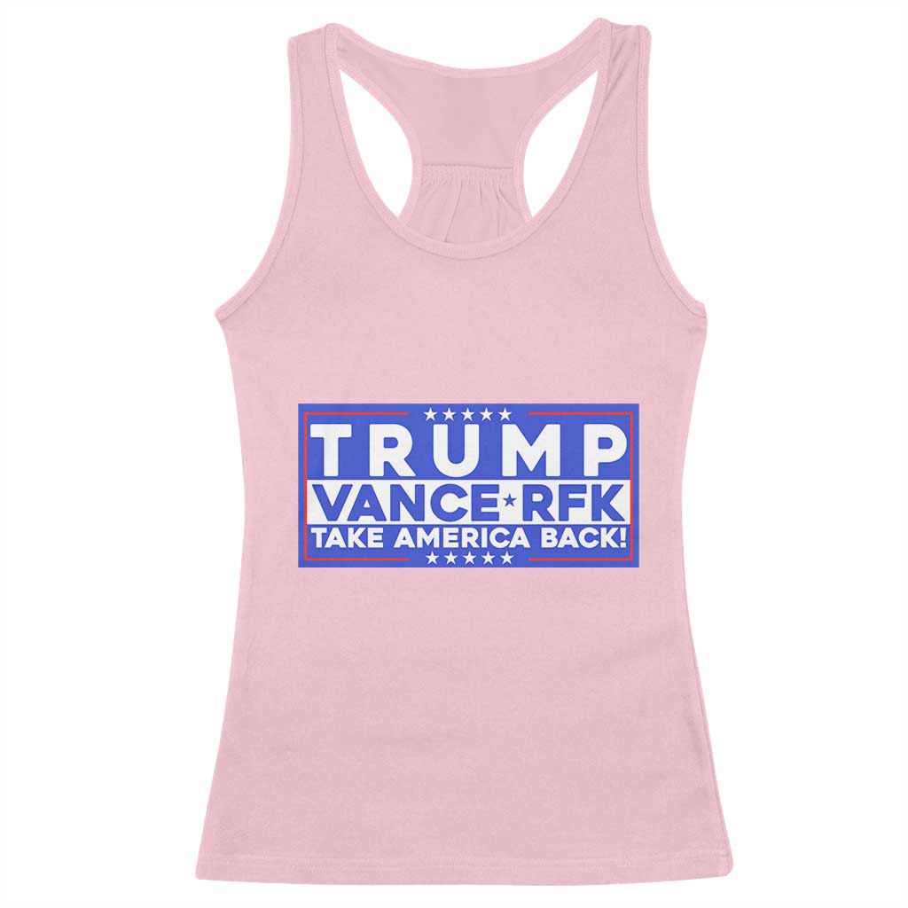 Trump Vance RFK 2024 Racerback Tank Top Trump Won Kennedy Take America Back TS09 Light Pink Print Your Wear
