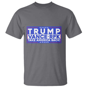 Trump Vance RFK 2024 T Shirt Trump Won Kennedy Take America Back TS09 Charcoal Print Your Wear
