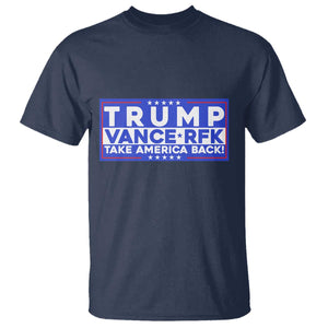 Trump Vance RFK 2024 T Shirt Trump Won Kennedy Take America Back TS09 Navy Print Your Wear