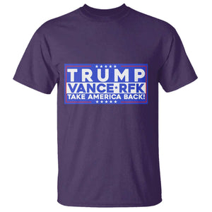 Trump Vance RFK 2024 T Shirt Trump Won Kennedy Take America Back TS09 Purple Print Your Wear
