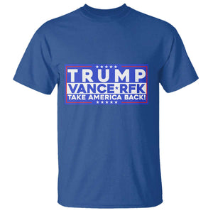 Trump Vance RFK 2024 T Shirt Trump Won Kennedy Take America Back TS09 Royal Blue Print Your Wear