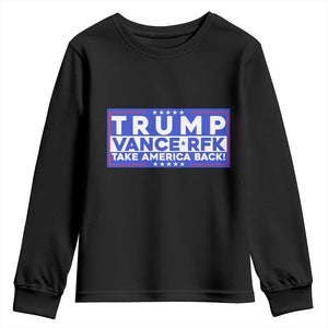 Trump Vance RFK 2024 Youth Sweatshirt Trump Won Kennedy Take America Back TS09 Black Print Your Wear
