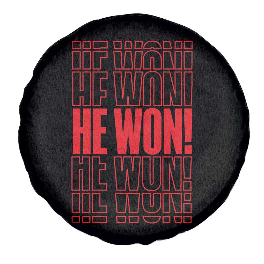 Trump US President He Won 2024 Spare Tire Cover TS09 Print Your Wear