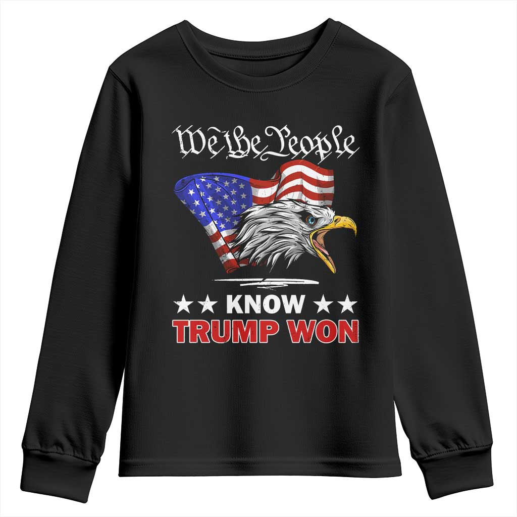 We The People Know Trump Won 2024 Youth Sweatshirt TS09 Black Print Your Wear