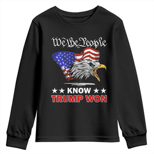 We The People Know Trump Won 2024 Youth Sweatshirt TS09 Black Print Your Wear