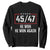 Trump Won 2024 Sweatshirt 45 47 He Won He Won Again TS09 Black Print Your Wear