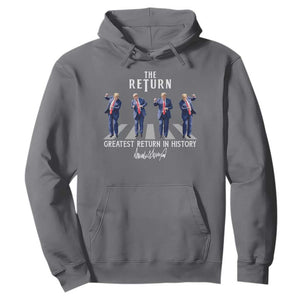 Trump Won 2024 Hoodie The Return Trump Funny Dancing TS09 Charcoal Print Your Wear